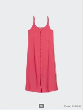Uniqlo | Dresses | Satin Camisole Dress Uniqlo Small Red | Poshmark
